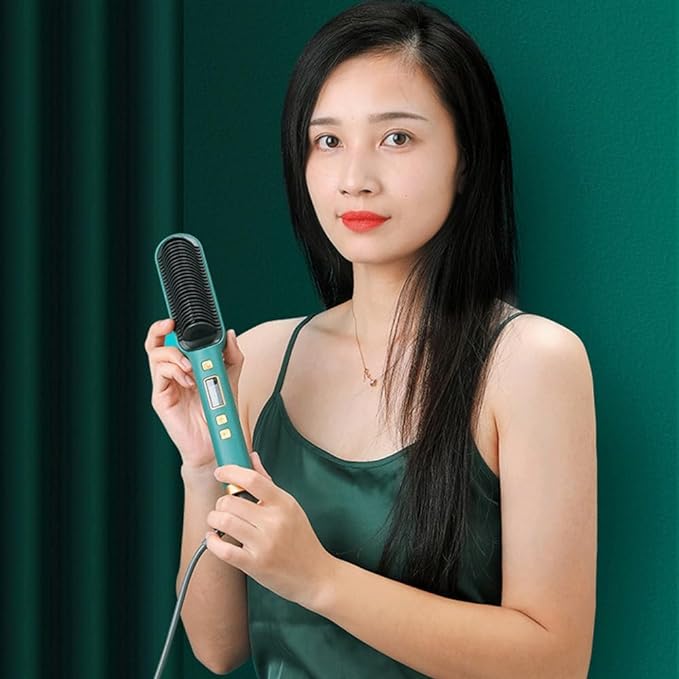 heated hair straightener comb